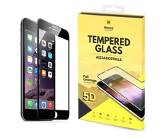 Mocco Full Glue 5D Signature Edition grūdintas stiklas, pilnas padengimas su rėmeliu Apple iPhone 6 / 6S Juodas
