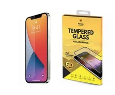 „Mocco Full Glue Signature Edition“ grūdintas stiklas, pilnas padengimas su rėmeliu „Apple iPhone 12 Pro Max Juodas“
