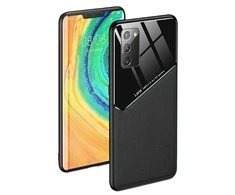 Mocco Lens Leather dėklas skirtas Apple iPhone 12 Pro Max, juodas