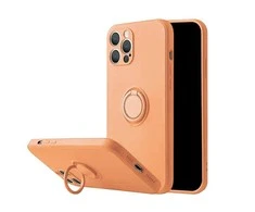Mocco Pastel Ring silikoninis dėklas skirtas Apple iPhone 12 Max, oranžinis
