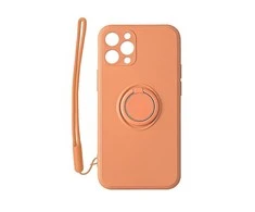 Mocco Pastel Ring silikoninis dėklas skirtas Xiaomi Redmi Note 9T, oranžinis