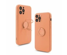 Mocco Pastel Ring silikoninis dėklas skirtas Samsung Galaxy S22 Plus 5G, oranžinis
