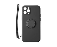 Mocco Pastel Ring silikoninis dėklas skirtas Xiaomi Redmi Note 9T, juodas