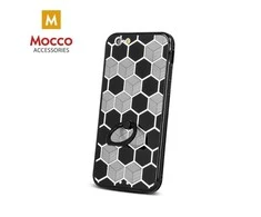 Dėklas Mocco Apsauginė nugarėlė Mocco Ring Silicone skirta Samsung G920 Galaxy S6, juoda-pilka