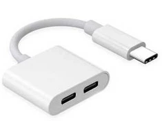 Mocco RoGer JH-032 USB-C į 2x USB-C garso adapteris + įkrovimas
