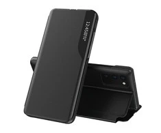 Mocco Smart Flip atverčiamas dėklas skirtas Samsung Galaxy A42 5G, juodas