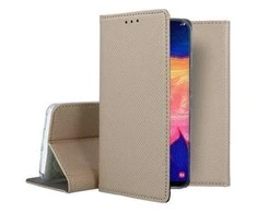 Mocco Smart Magnet Book atverčiamas dėklas skirtas Huawei Y6p, auksinis