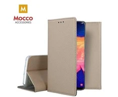 Mocco Smart Magnet Book atverčiamas dėklas skirtas Huawei Y6p, auksinis