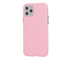 Mocco Soft Kreminis silikoninis dėklas skirtas Apple iPhone 12 Mini, šviesiai rožinis