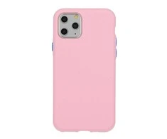 Mocco Soft Kreminis silikoninis dėklas skirtas Apple iPhone 12 Mini, šviesiai rožinis