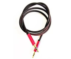 Mocco Textile Premium AUX Cable 3.5 mm -> 3.5 mm 1m Raudona