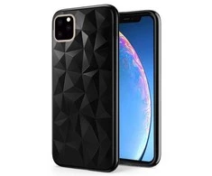 Mocco Trendy Diamonds silikoninis dėklas skirtas Apple iPhone 11 Pro, juodas