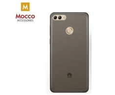 Mocco Ultra Back 0.3 mm silikoninis dėklas skirtas Huawei Y9 (2018), skaidrus/juodas