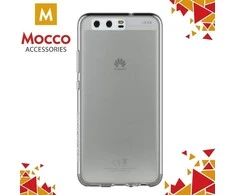 Mocco Ultra Back 0.3 mm silikoninis dėklas skirtas Huawei P8 Lite / P9 Lite (2017), skaidrus, juodas