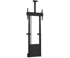 Laikiklis Multibrackets M Motorized Floormount 120kg Juodas incl camerashelf, 120 kg, 106.7 cm (42"), 2.54 m (100"), 100 x 100 mm, 600 x 400 mm, 1210 - 1860 mm
