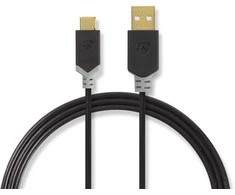 NEDIS CCBW60601AT30 Cable USB 2.0 | USB-A male | USB-C™ male | 60 W | 480 Mbps | 1.00 m