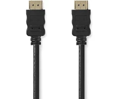„Nedis CVGT34000BK05“ didelės spartos HDMI kabelis su Ethernet HDMI jungtimi - HDMI jungtis 0,50 m