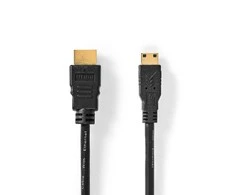 Kabelis Nedis CVGP34500BK30 kabelis HDMI 3 m HDMI Typu A (Standard) HDMI Type C (Mini) Juodas
