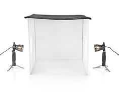 Objektyvas Nedis LED fotostudijos rinkinys 40 x 40 cm | 6500 K | Sulankstomas