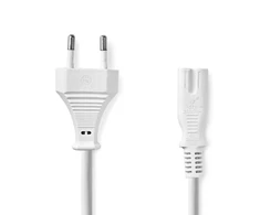 Nedis PCGP11040WT30 Power Cable Euro Plug - IEC-320-C7 / 3m