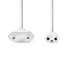 Nedis PCGP11040WT30 Power Cable Euro Plug - IEC-320-C7 / 3m