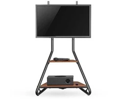 Laikiklis Nedis TV Bodenständer 37 - 75 " | maximal unterstützes Bildschirmgewicht: 40 kg | Bauhaus Design | Einstellbare voreingestellte Höhen | MDF / Stahl |