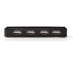 Nedis UHUBU2430BK USB šakotuvas 4 prievadų USB 2.0