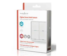 Nedis Išmanusis Zigbee SmartLife belaidis sieninis jungiklis, programuojamas, 12 funkcijų, CR2430, baltas