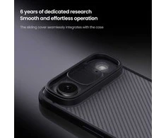 Nillkin CamShield PRO dėklas skirtas Apple iPhone Air skaidrus juodos spalvos