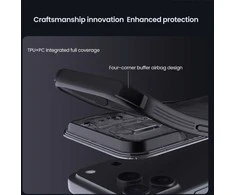 Nillkin CamShield PRO dėklas skirtas Apple iPhone 17 Pro skaidrus juodos spalvos