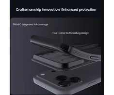 Nillkin CamShield PRO dėklas skirtas Apple iPhone 17 Pro Max skaidrus juodos spalvos