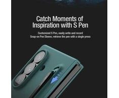 Nillkin Flex Pure Fold Pen Slot dėklas skirtas Samsung Galaxy Z Fold 7 juodos spalvos
