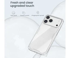 Nillkin Nature TPU PRO dėklas skirtas Apple iPhone 17 Pro Max skaidrus juodos spalvos