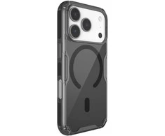 Nillkin Nature TPU Pro Magnetic dėklas suderinamas su MagSafe skirtas Apple iPhone 17 Pro – Translucent juodos spalvos
