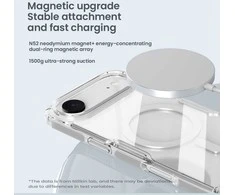 Nillkin Nature TPU Pro Magnetic dėklas suderinamas su MagSafe skirtas Apple iPhone 17 Air – Translucent juodos spalvos