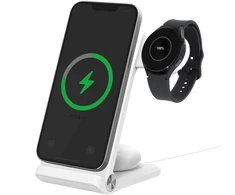 Nillkin PowerTrio 3in1 belaidis įkroviklis MagSafe, skirtas Samsung Watch Baltas