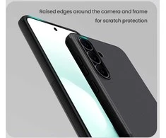 Nillkin Super Frosted PRO Magnetic Back dėklas skirtas Samsung Galaxy S25 FE juodos spalvos