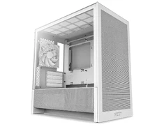 NZXT H3 Flow (2025) Micro-ATX kompiuterio korpusas, baltos spalvos