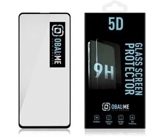 OBAL:ME 5D apsauginis stiklas telefonui Samsung Galaxy A52/A52 5G/A52s 5G/A53 5G Juodas