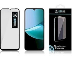 OBAL:ME 5D Glass Apsauginis stklas skirtas Xiaomi Redmi 15C 4G Juodas