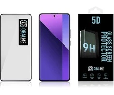 OBAL:ME 5D apsauginis stiklas telefonui Xiaomi Redmi Note 13 Pro+ 5G Juodas