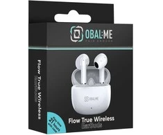 OBAL:ME Flow True Belaidės EarBuds ausinės baltos spalvos