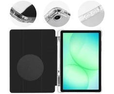 OBAL:ME MistyTab dėklas skirtas Samsung Galaxy Tab A11+ juodos spalvos
