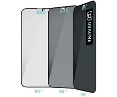 OBAL:ME Privacy 5D ekrano apsauga iPhone 12/12 Pro Juodas