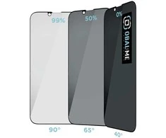 OBAL:ME Privacy 5D ekrano apsauga telefonui Apple iPhone 13/13 Pro/14 Juodas