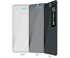 OBAL:ME Privacy 5D ekrano apsauga telefonui Samsung Galaxy S24 Juodas