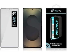 OBAL:ME Privacy 5D apsauginis stiklas skirtas Samsung Galaxy S25 Ultra Juodas