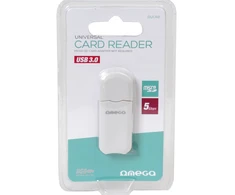 Kortelių skaitytuvas Omega (Micro SD/HC USB 3.0) baltas