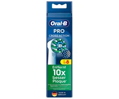 Braun „Oral-B CrossAction“, 8 vnt., Balta, 3 mėn., „Oral-B“, Dėžutė