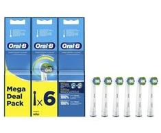Oral-B | Precision Clean Replaceable Dantų šepetėlis Heads | Heads | Suaugusiems | Šepetėlių skaičius galvutės įeina 6 | Baltas